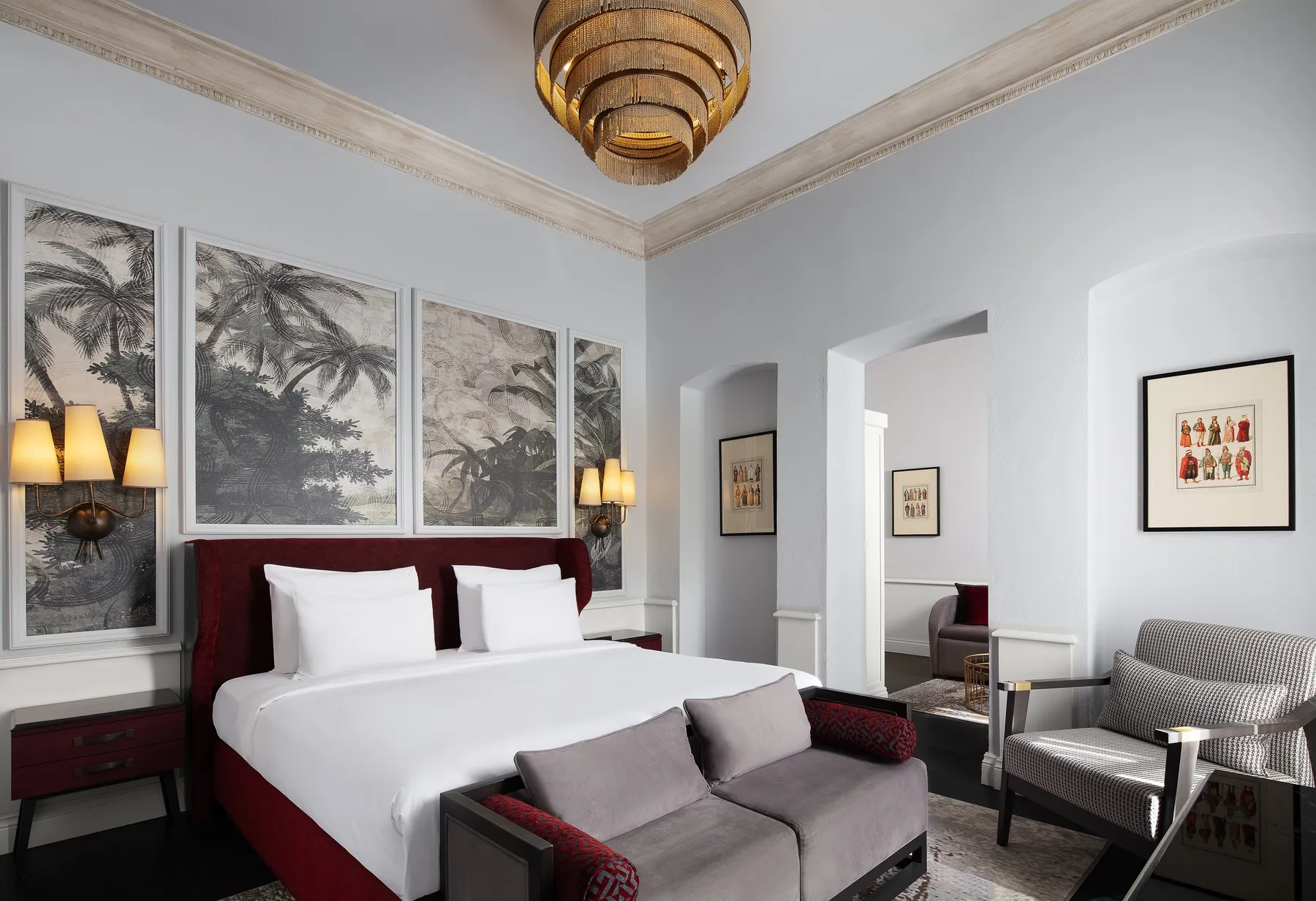 Suite with a king bed and sitting area